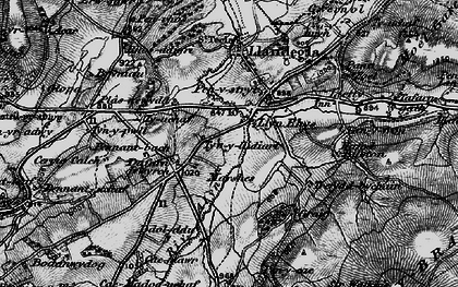 Old map of Bryniau'r-plas in 1897