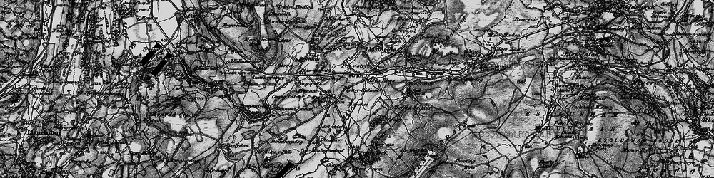 Old map of Bryniau'r-plas in 1897