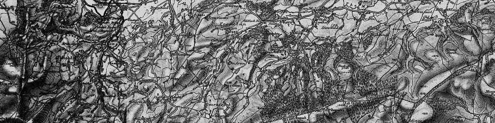Old map of Penarron in 1899