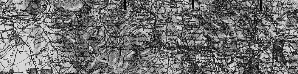Old map of Penbedw in 1896