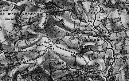 Old map of Pencombe in 1898