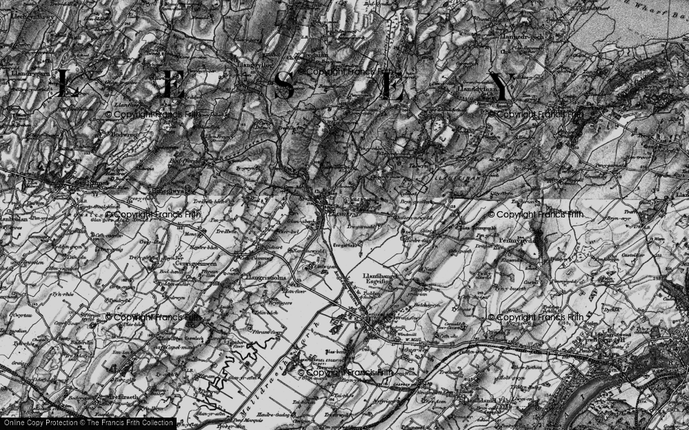 Old Map of Pencraig, 1899 in 1899