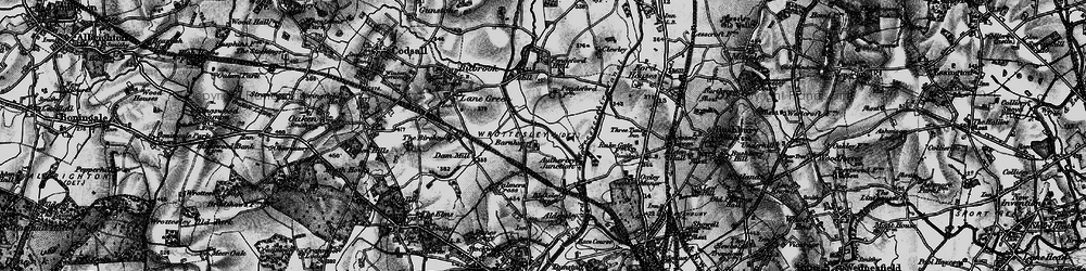 Old map of Pendeford in 1899