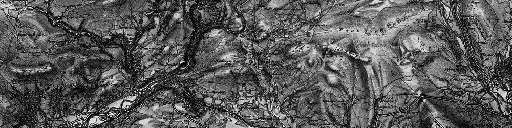 Old map of Penderyn in 1898