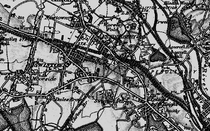 Old map of Pendlebury in 1896