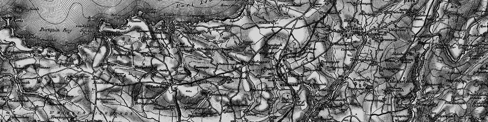 Old map of Tregeare Rounds in 1895