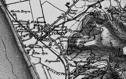 Old map of Bod Talog in 1899