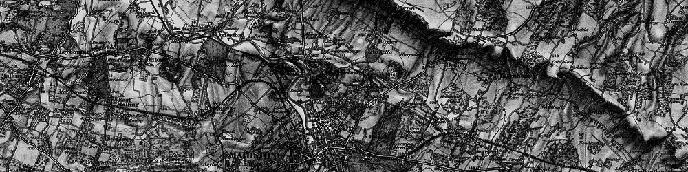 Old map of Penenden Heath in 1895