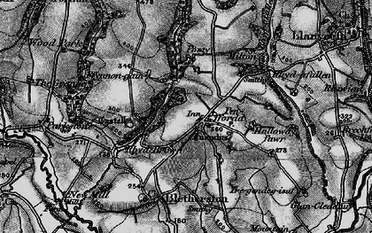 Old map of Penffordd in 1898