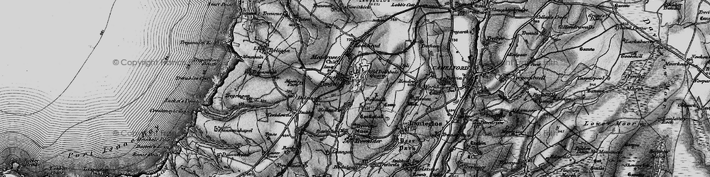 Old map of Pengelly in 1895