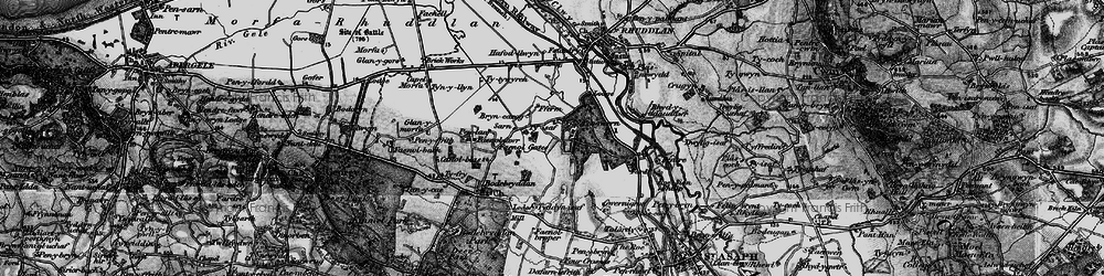 Old map of Pengwern in 1898