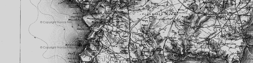 Old map of Penhale in 1895