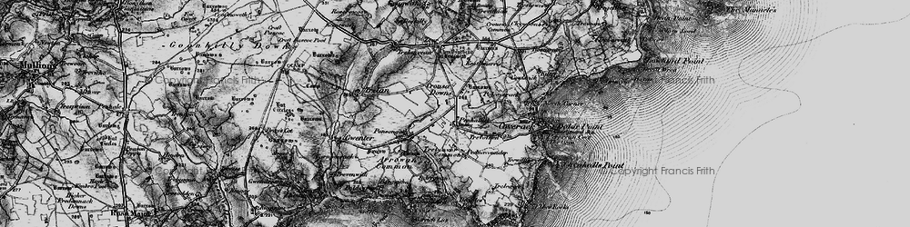 Old map of Penhallick in 1895