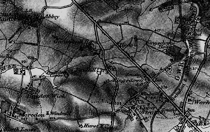 Old map of Penhill in 1896