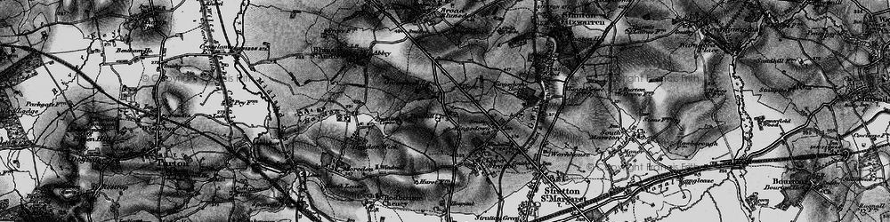 Old map of Penhill in 1896