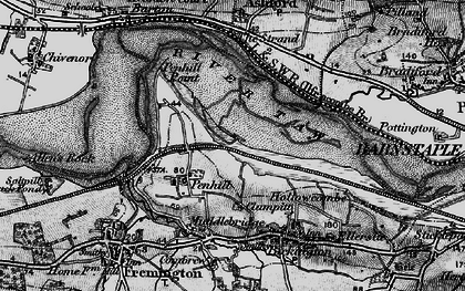 Old map of Penhill in 1898