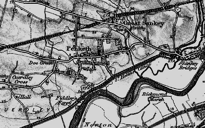 Old map of Penketh in 1896