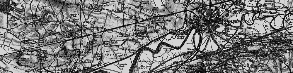 Old map of Penketh in 1896