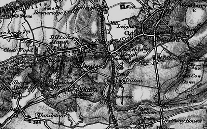 Old map of Penknap in 1898