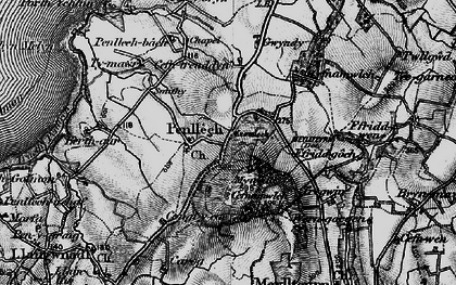 Old map of Penllech in 1898