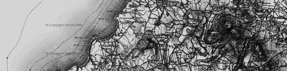 Old map of Penllech in 1898