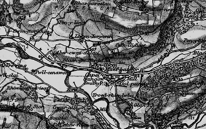 Old map of Penllwyn in 1899