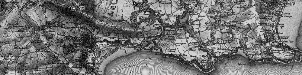 Old map of Penmaen in 1897