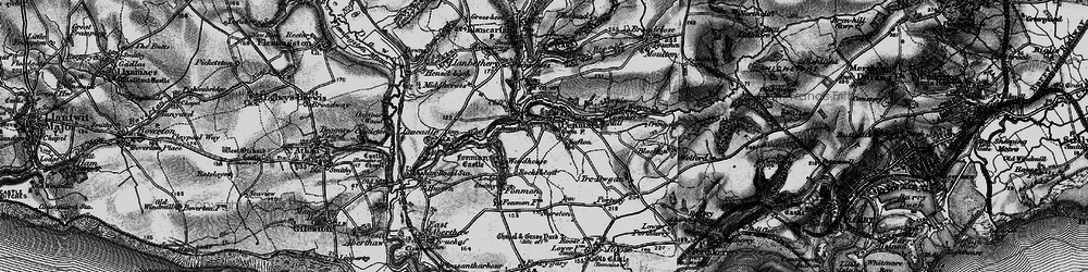 Old map of Penmark in 1897