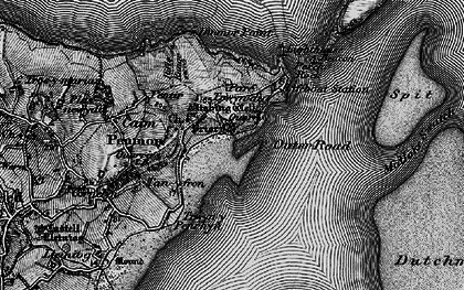 Old map of Penmon in 1899