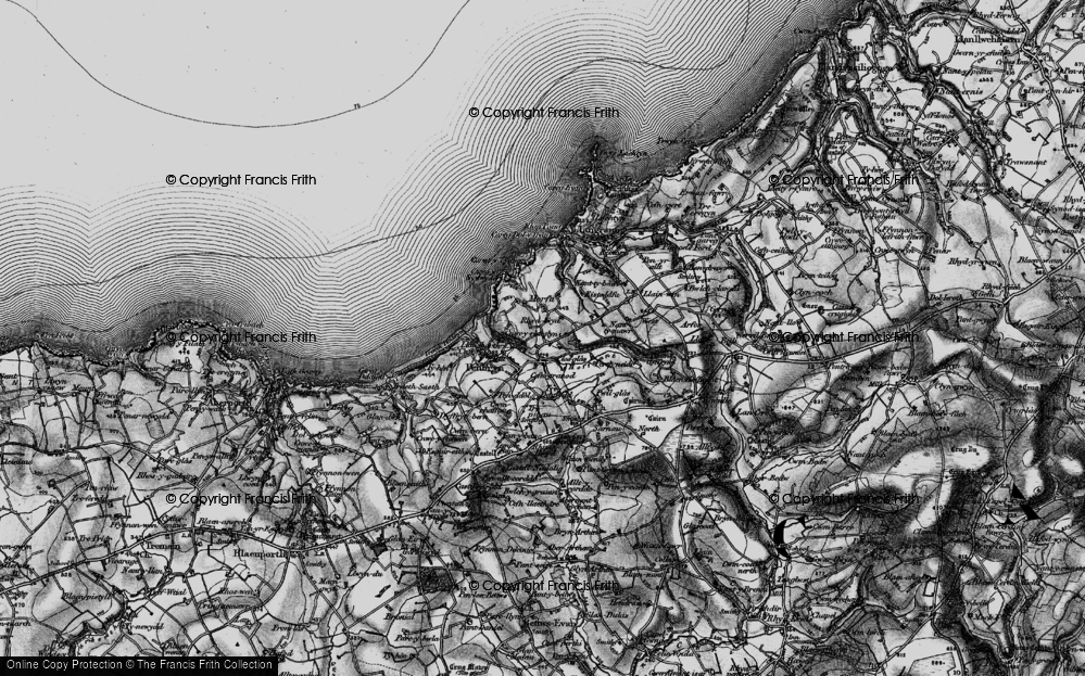 Old Map of Penmorfa, 1898 in 1898