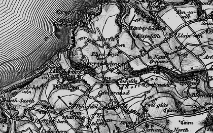Old map of Penmorfa in 1898