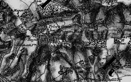 Old map of Witheridge Wood in 1896