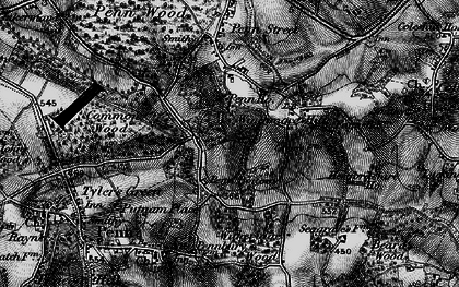 Old map of Penn Bottom in 1896
