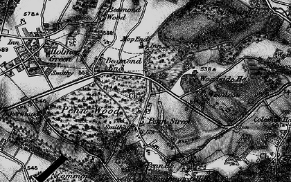 Old map of Penn Street in 1896