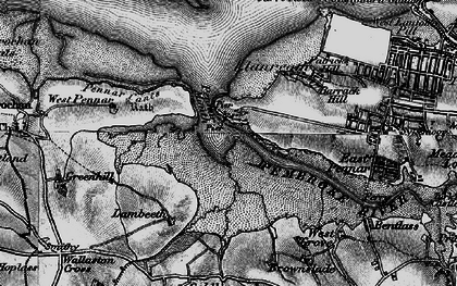 Old map of Pennar Park in 1898