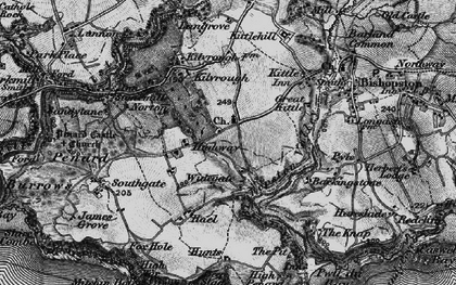 Old map of Widegate in 1897