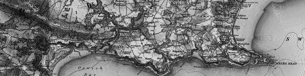 Old map of Pennard in 1897
