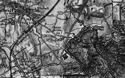 Old map of Penny Green in 1899