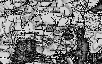 Old map of Pennygate in 1898