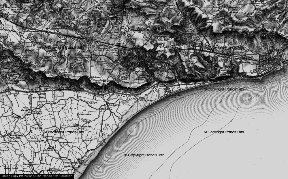 Old Maps Of Hythe Ranges Kent Francis Frith 7925