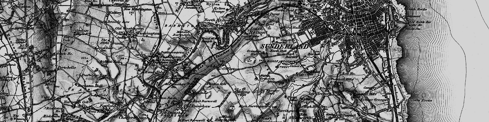 Old map of Pennywell in 1898