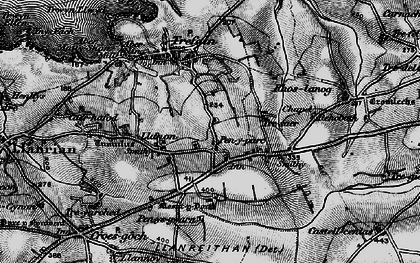 Old map of Penparc in 1898