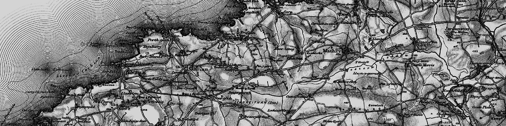 Old map of Penparc in 1898