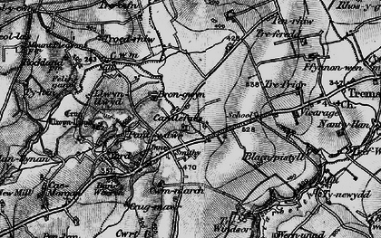 Old map of Penparc in 1898