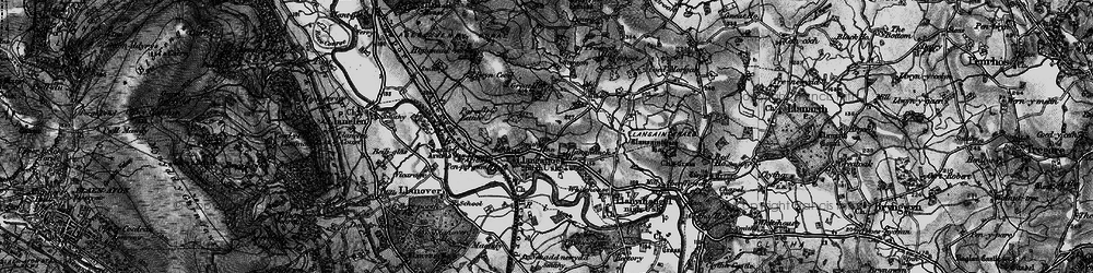 Old map of Brynrhydderch in 1896