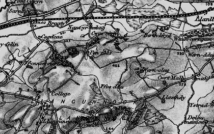 Old map of Penplas in 1898