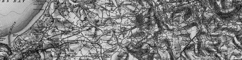 Old map of Penponds in 1896