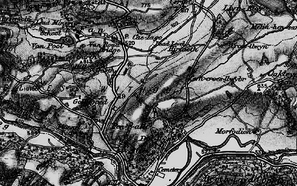 Old map of Penrallt in 1899