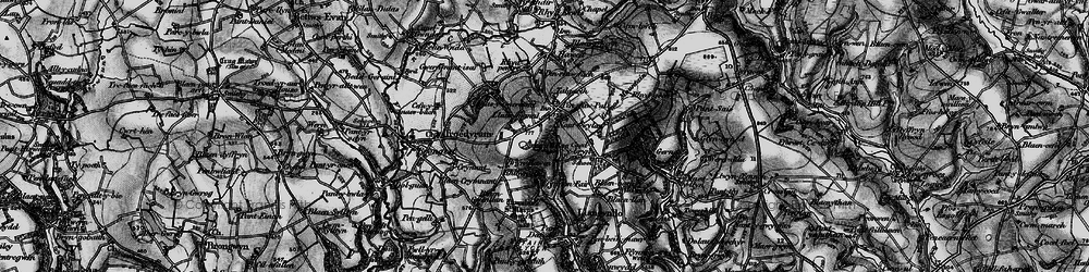 Old map of Blaengwenllan Cross in 1898