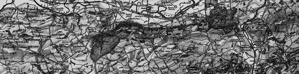 Old map of Afon Gwynon in 1898